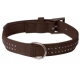 COLLAR STRASS MARRON