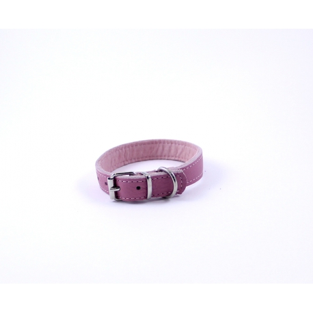 COLLAR PIEL ROSA CHICLE