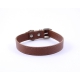 COLLAR PIEL RUGOSA MARRÓN