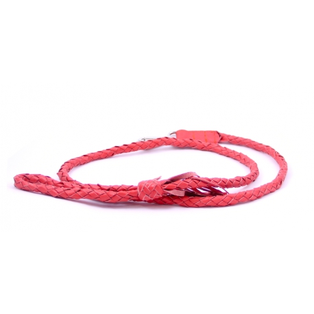 CORREA TRENZADA NARANJA FLECOS