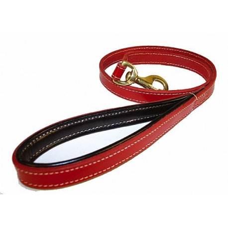 CORREA CUERO CONFORT ROJO